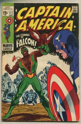Captain America #117 (1969) 1st app of Falcon aka Sam Wilson FN [Marvel] SA - Image 1 of 2