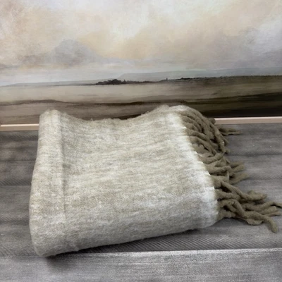 West Elm Cross Dye Faux Mohair Throw Blanket 50”x60” Clay Multicolor NWOT OB - Image 1 of 4