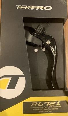 Tektro RL721 Cross-Top Brake Levers 31.8mm Black - Image 1 of 2