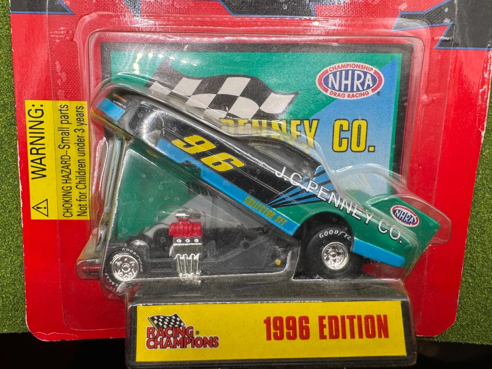 Racing Champions 1996 premier Edition Yellow fuelish pleasures Vehicle 1/11.5 Diecast Car