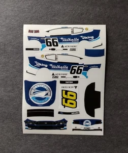 2025 Custom Casey Mears #66 S I Yachts Valhalla 1/64 Peel & Stick Decals - Picture 1 of 1