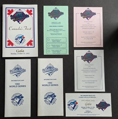 Лот товаров 1992 Toronto Blue Jays World Series Gala бейсбол  - Изображение 1 из 4