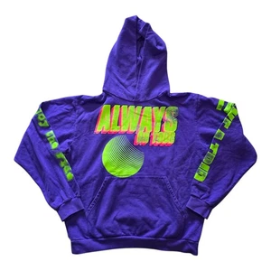 Sudadera con Capucha Always On Tour AOT LO-FI Aniversario Para Hombre 2XL Púrpura Verde Neón Gráfico - Imagen 1 de 10