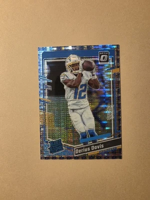 2023 Panini Donruss Optic - рейтинг дебютант RC Дериус Дэвис #264 NFL логотип призма /32 - Изображение 1 из 2
