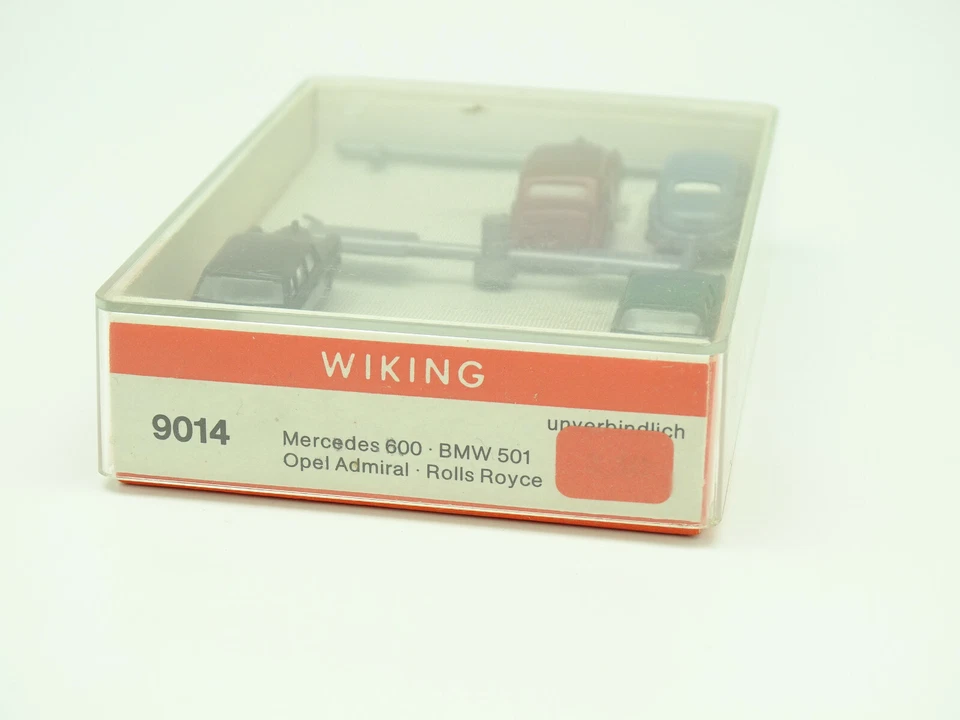 WIKING 1/160 N - Bundle Of 4 Models: Rolls Royce - Mercedes - Vauxhall - BMW - Image 1 of 2