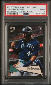 2022 Topps X Naturel Julio Rodriguez (RC) Silver Puzzle Back /150 - PSA 9 MINT - Bild 1 von 2