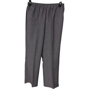 Alfred Dunner Classics Damen Anzughose 12 grau hoher Bund gerader Überzieher neu mit Etikett - Bild 1 von 8