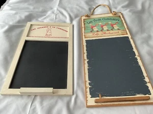 Vintage französische Kreidetafeln x 2 - Bild 1 von 18
