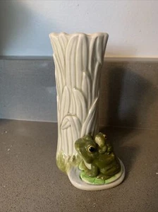 Vintage Otagiri OMC pottery frog vase from Japan - Picture 1 of 7