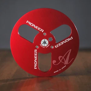 A NEW PRO 7" PIONEER Red Aluminum Take Up Reel Empty For 1/4" Tape Recorders - Imagen 1 de 9