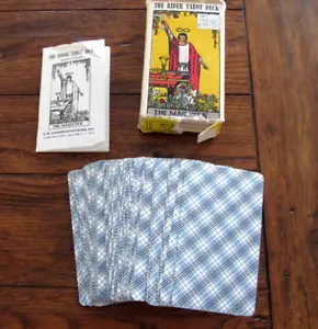 Vintage 1971 The Rider Tarot Waite Deck The Magician 78 Cards w/Instructions! - Picture 1 of 9