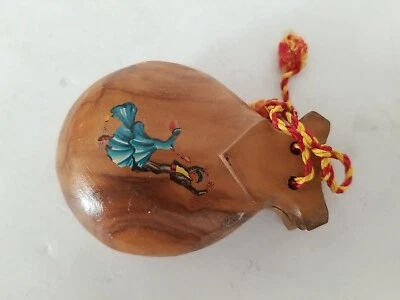Instrumento de madera artesanal castañuelas DE COLECCIÓN.  Foto 1 de 3