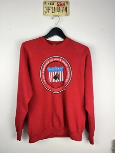 Vintage 90s Crewneck Sweatshirt  All American Quarter Horse Congress USA L/XL - Picture 1 of 6