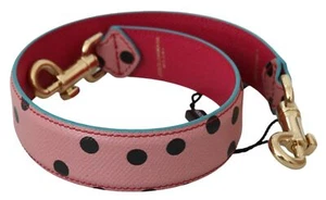 Dolce&Gabbana Women Pink Shoulder Strap 100%Leather Polka Dots Handbag Accessory - Picture 1 of 2
