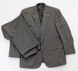 Statements Men's Suit Size 42R Green Pleated Pants Sz 34x28 - Picture 1 of 24