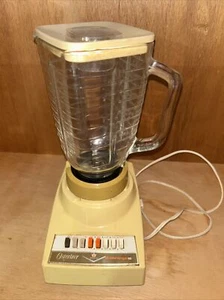 Vintage Osterizer Blender 10 Speed Imperial Glass 5 Cup Dual Range WORKS - Picture 1 of 18