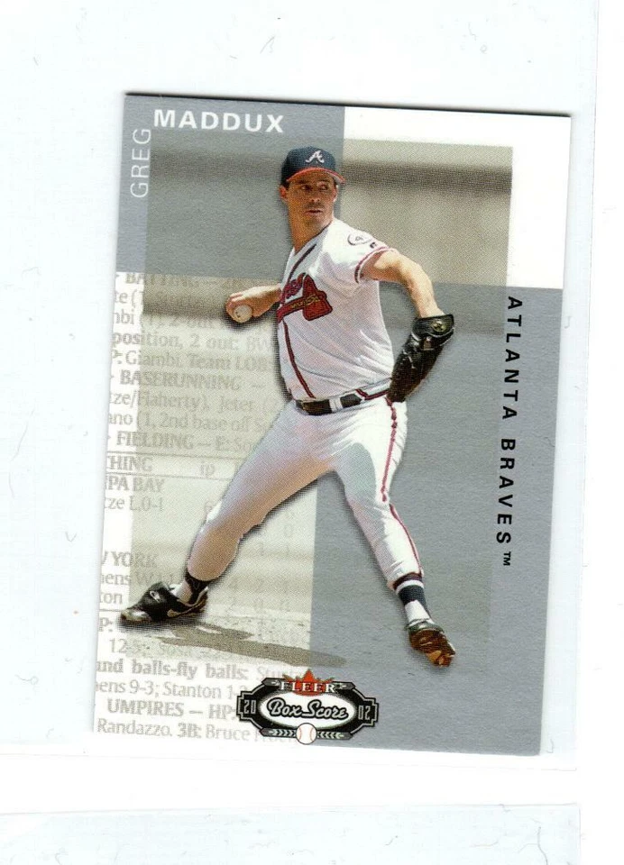 2002 Fleer Box Score Classic Miniatures #44 Greg Maddux 2950 (ref 138846) - Image 1 of 1