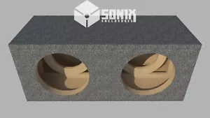 STAGE 2 - DUAL SEALED SUBWOOFER MDF ENCLOSURE FOR MTX 9512 SUB BOX - Picture 1 of 6