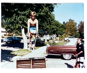 Skateboard Vintage 1987 San Fernando Valley Rocket Air Original Photo (Kodak) - Picture 1 of 2