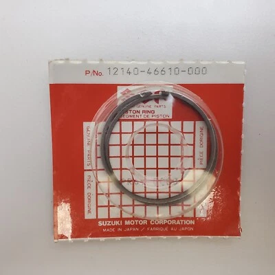 Suzuki 12140-46610. Juego de anillos de pistón OEM. STD. Se adapta a Suzuki RM60 (79-83) Foto 1 de 4