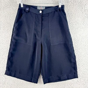 Dismero Shorts Womens Medium Black Italian Stretch Waist Outdoor Camp Hike Fish - Picture 1 of 13