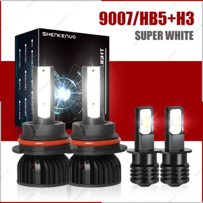 Combo de faros LED altos bajos + focos antiniebla 6000K para Acura Integra 1990-1993 Foto 1 de 4
