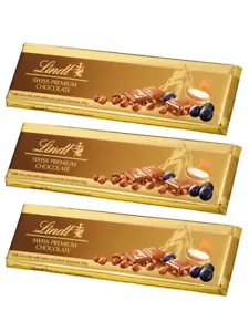 3 x 300g Lindt Trauben Nuss Swiss Premium Schweizer Schokolade - Bild 1 von 2