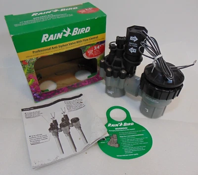 Rain Bird Sprinkler Anti-Siphon Irrigation Valve 3/4 in. Flow Control ASVF-075 - Image 1 of 4