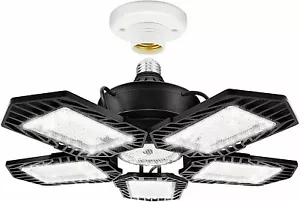 15000 Lumen LED Garage Ceiling Lights 5-Leaf Deformable 150 Watt Screw-in Socket - Picture 1 of 10