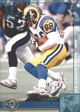 2000 Pacific Omega Platinum Blue Rams Football Card #115 Torry Holt /51