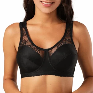 Wireless Bra Minimizer SUPER Plus Size Sleep Unlined Full Coverage Lace Lingerie - Picture 1 of 26