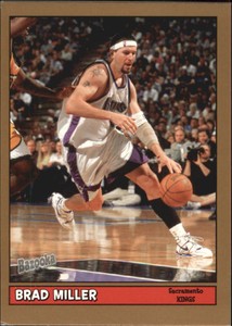 2005-06 Bazooka Gold Sacramento Kigs Basketball Card #154 Brad Miller
