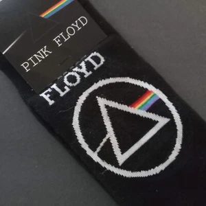 Calze alte PINK FLOYD nere con logo con licenza novità banda musicale NUOVE scarpe uomo 7-12 - Foto 1 di 4