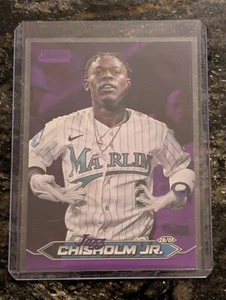 2024 TOPPS STADIUM CLUB BASEBALL CHROME PURPLE FOIL JAZZ CHISHOLM JR. /75 - Picture 1 of 3