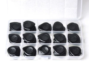 100pcs Alice Heavy 2mm Teardrop Waterdrop Black Jazz Guitar Picks Plectrums - Picture 1 of 11