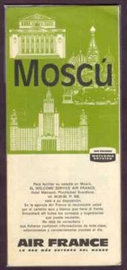 Brochure Air France Airlines Moscou informations & carte routière - Photo 1/1