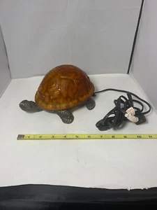 Box Turtle Glass Shell Metal bottom night light - Picture 1 of 11