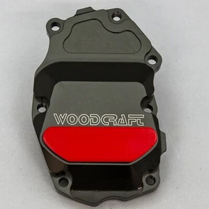 TRIUMPH 2013-2024 STREET TRIPLE WOODCRAFT CRANK / IGNITION TRIGGER COVER - RED - Picture 1 of 10