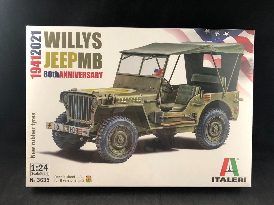 ITA3635 1 24 Italeri Willys Jeep MB 1941 - 2021 (80th Anniversary)