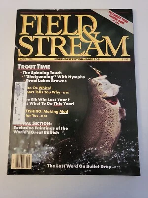 1988 April, Field & Stream Magazine, Trout Time, (CP424) - Image 1 of 3