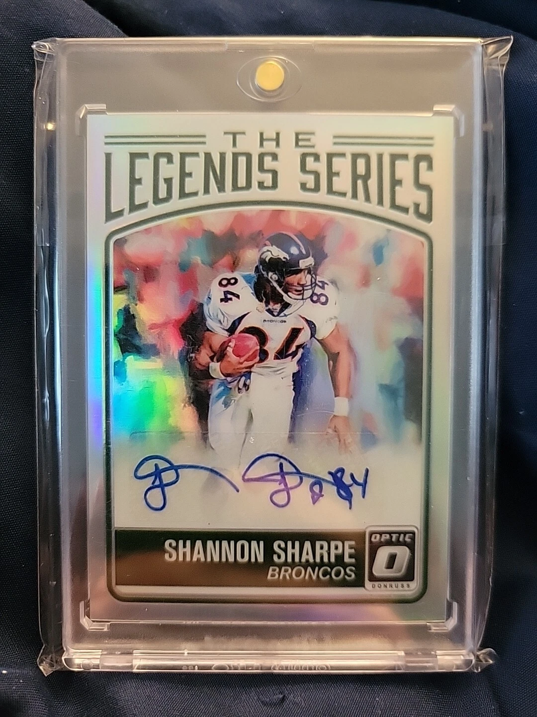 2016 Donruss Optic Shannon Sharpe 'The Legend Series' Auto SP #09/10