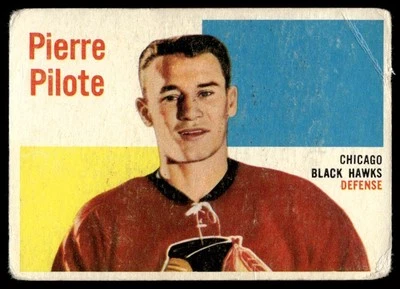 1960-61 Topps Pierre Pilote Chicago Blackhawks #65 - Image 1 of 2