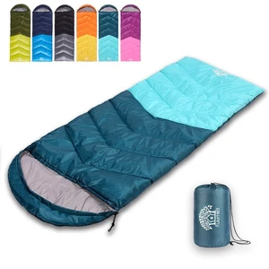 Sleeping Bag 4 Seasons Adults & Kids for Camping Hiking Trips Warm Cool Weath... - Picture 1 of 7