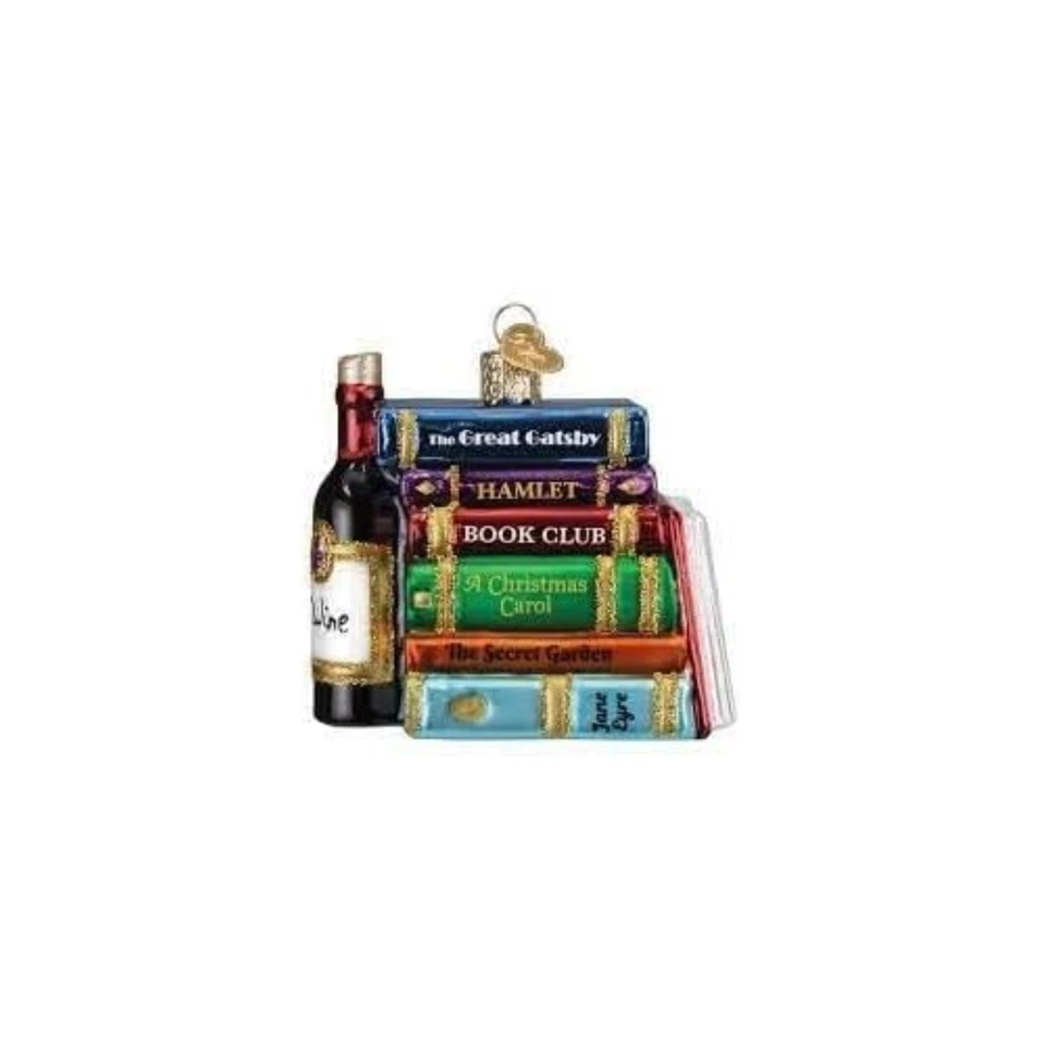 Old World Christmas 32653 Blown Glass Hanging Ornament Book Club