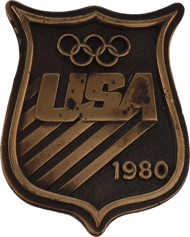 1980年夏季奥运会莫斯科美国抵制苏联运动会老式皮带扣 — 第 1/4 张图片