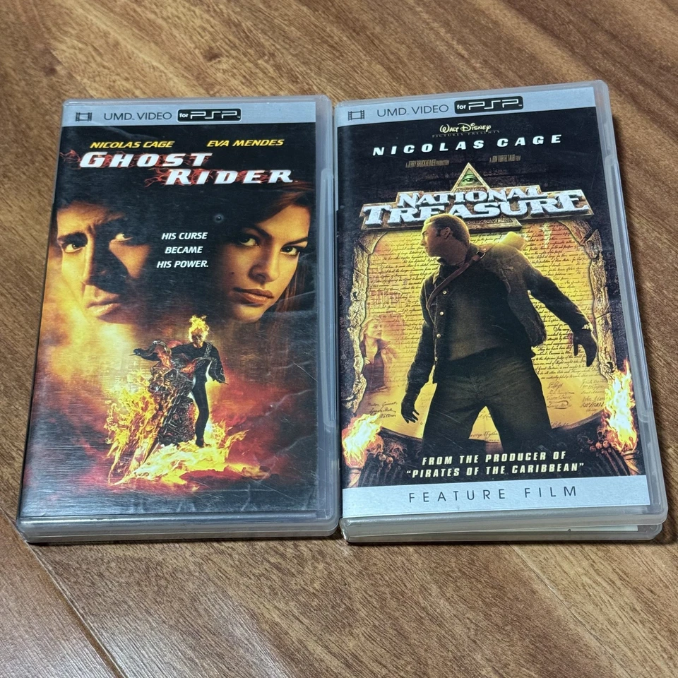 Ghost Rider, National Treasure PSP UMD VIDEO Region 1 Movie BUNDLE Nicolas Cage - Image 1 of 4