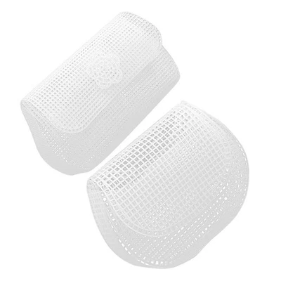  2 Pcs Handmade Purse Sewing Kit Handbag Accessories Crochet Plastic Grid for - Image 1 of 4