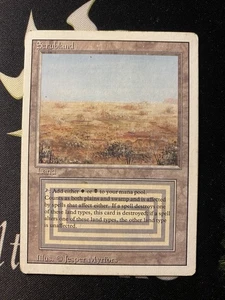 MTG Magic The Gathering Scrubland Revised Dual Land LP/MP 1993 - Picture 1 of 5