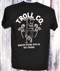 Troll Co Clothing Dirty Hands Clean Money Long Sleeve T Shirt Black Small - Picture 1 of 3