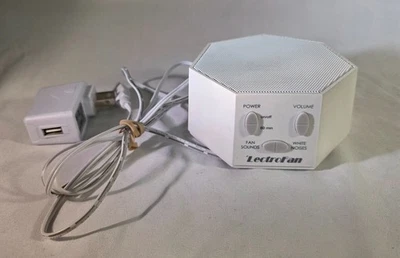 LectroFan ASM1007 White Noise and Fan Sound Machine White w/Cord Tested Works - Image 1 of 4